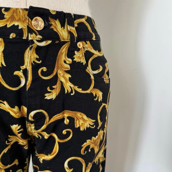 Versace Baroque Straight-Leg Pants size 30 - Picture 4 of 7